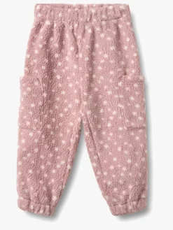 Wheat Suun Fleecebukser, Rosewood Dots