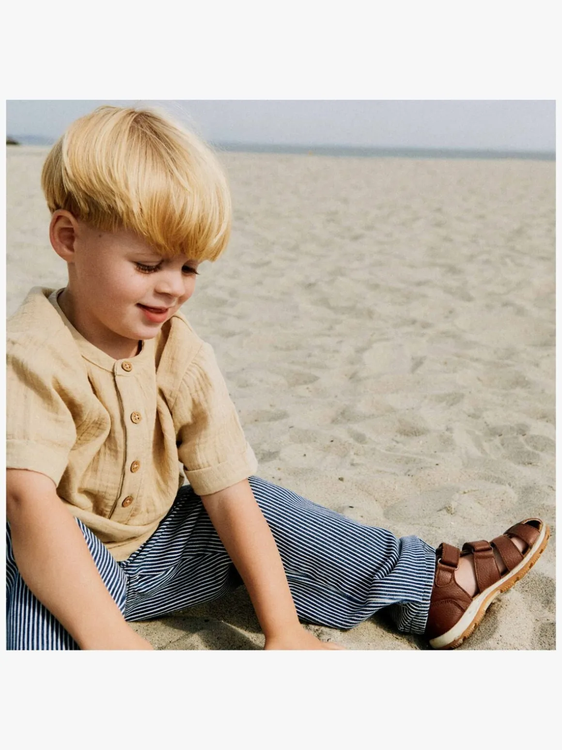 Wheat Svend Kortærmet Trøje, Soft sand