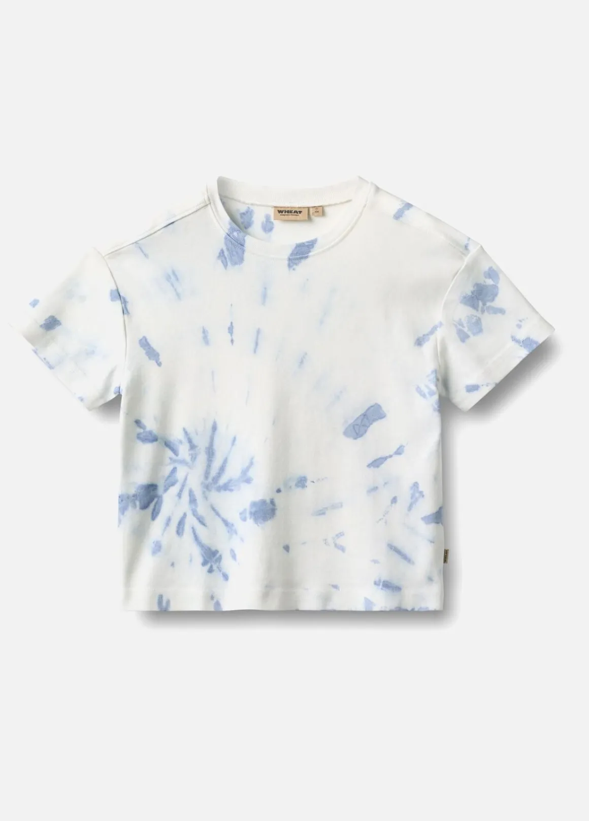 Wheat Tommy T-shirt, Blue Tie Dye