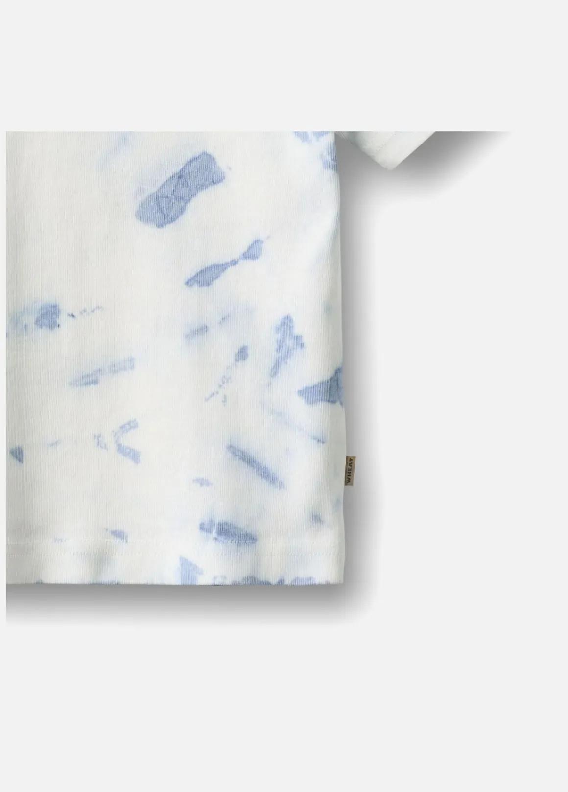 Wheat Tommy T-shirt, Blue Tie Dye