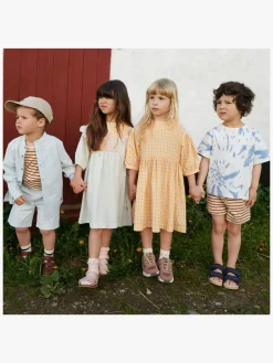 Wheat Tommy T-shirt, Blue Tie Dye