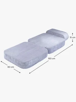 Wigiwama Flip Foldbar Stol 150x60 cm, Blueberry Blue