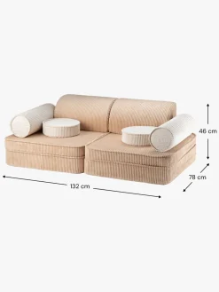 Wigiwama Play Bygbar Sofa 272x156 cm, Brown Sugar