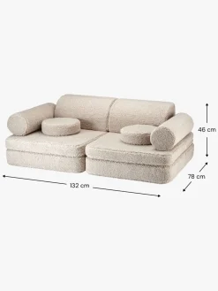 Wigiwama Play Bygbar Sofa 272x156 cm, Biscuit
