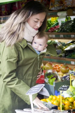 Wombat Graviditetsjakke, Grøn/Beige