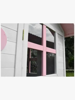 Woodlii Legehus, Hvid/Lyserød