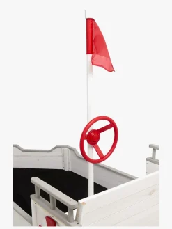 Woodlii Sandkasse i Træ Båd, Hvid