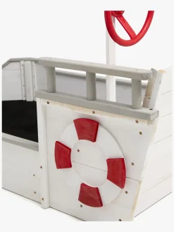 Woodlii Sandkasse i Træ Båd, Hvid