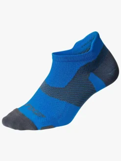 2XU Vectr Light Cushion No Show Strømper, Vibrant Blue/Grey